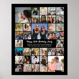 Póster Colage de Fotos Personalizado Regalo Personalizado
