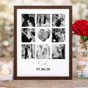 Póster Colage de Fotos Personalizado Regalo único para él