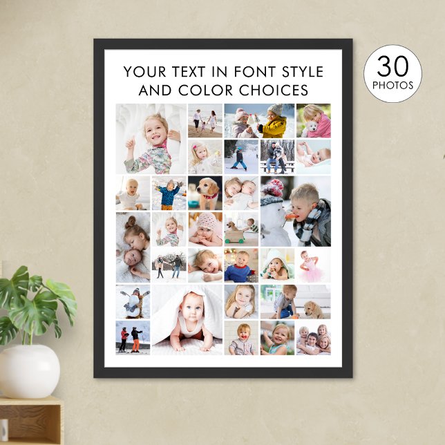 Póster Colaje de 30 fotos simple (Subido por el creador)