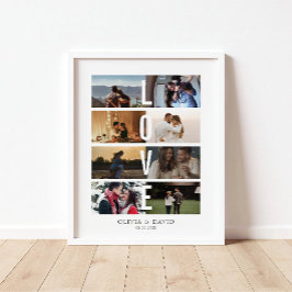 Póster Colaje de amor de 8 fotos