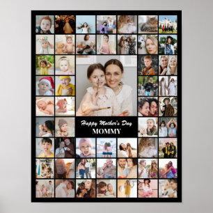 Póster Colaje de Fotos 52 Cuadrícula de Imágenes 11x14 Ne