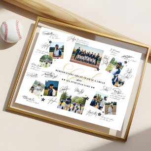 Póster Colaje de Fotos de Agradecimiento al Entrenador Fi