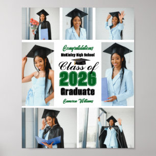 Póster Colaje de fotos de la fiesta de graduación de la c