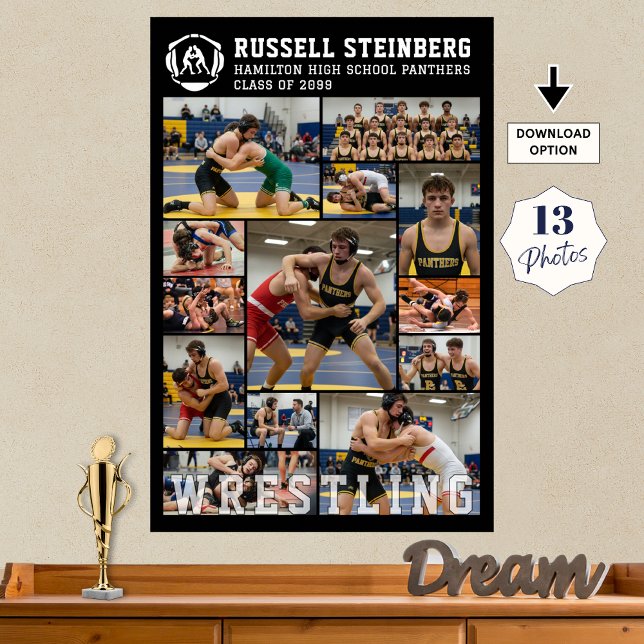 Póster Colaje de fotos de lucha libre de secundaria 13 (Subido por el creador)