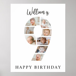 Póster Colaje de Fotos de Moda para Fiesta de Cumpleaños