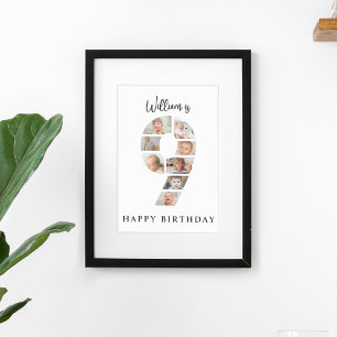 Póster Colaje de Fotos de Moda para Fiesta de Cumpleaños 