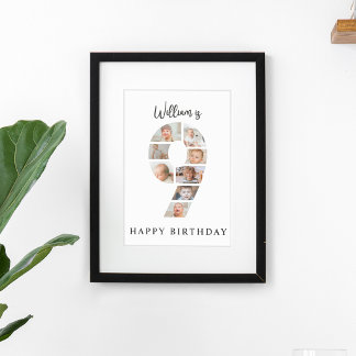 Póster Colaje de Fotos de Moda para Fiesta de Cumpleaños