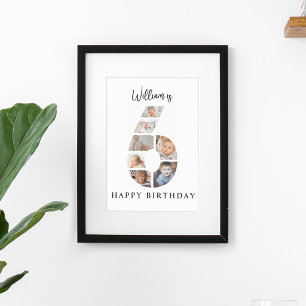 Póster Colaje de Fotos de Moda para Fiesta de Cumpleaños