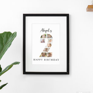 Póster Colaje de Fotos de Moda para Fiesta de Cumpleaños