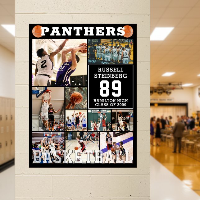 Póster Colaje de fotos de noche de senior de baloncesto d (Subido por el creador)