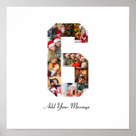 Póster Colaje de fotos en blanco y negro número 6