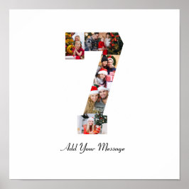 Póster Colaje de fotos en blanco y negro número 7