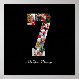 Póster Colaje de fotos en blanco y negro número 7