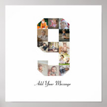 Colaje de fotos en blanco y negro número 9