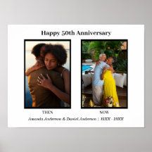 Colaje de fotos en blanco y negro para aniversario