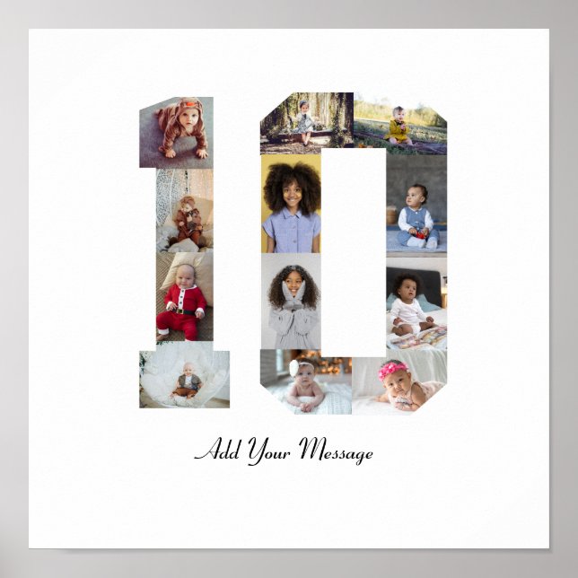 Póster Colaje de fotos número 10 (Frente)