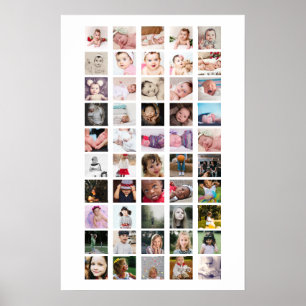 Póster Colaje de Fotos Personalizadas 50