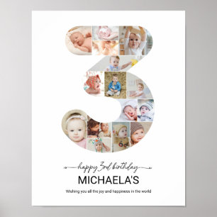 Póster Colaje de fotos personalizadas número 3 para terce