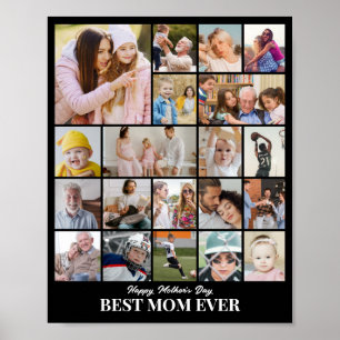 Póster Colaje de Fotos Personalizado 20 Imágenes 8x10 16x