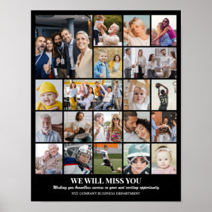 Póster Colaje de Fotos Personalizado 20 Imágenes Rejilla