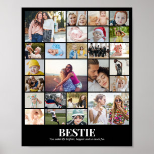 Póster Colaje de Fotos Personalizado 25 Imágenes 8x10 16x