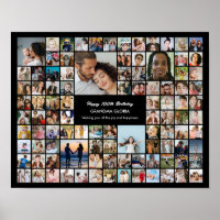 Colaje de Fotos Personalizado de 100 Imágenes Cump