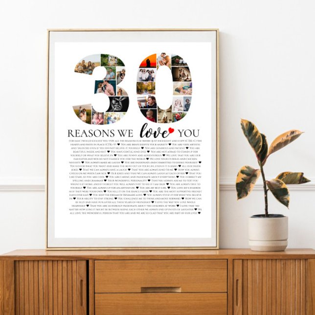 Póster Colaje de fotos por 30 razones por las que te amam (Subido por el creador)