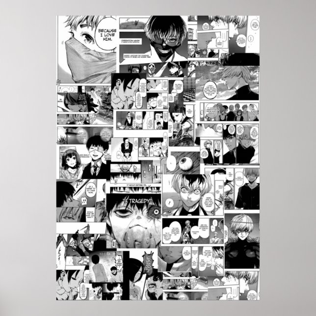 Póster Colaje de Tokyo ghoul  (Frente)