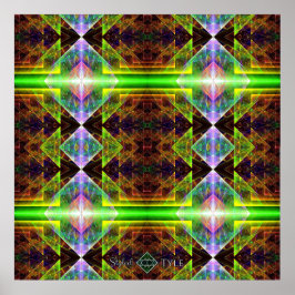 Póster Colcha de Prisma Triangular