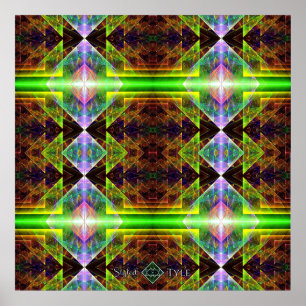 Póster Colcha de Prisma Triangular