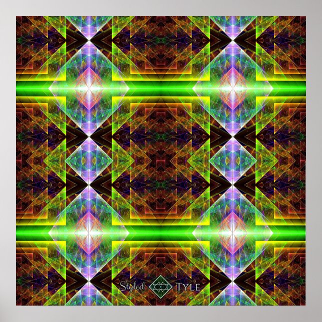 Póster Colcha de Prisma Triangular (Frente)