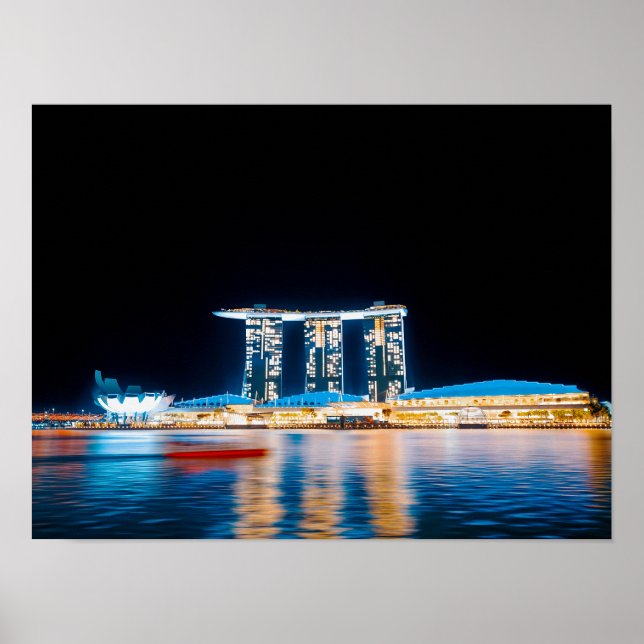Póster Cold Bloom — Luces de Singapur (Frente)