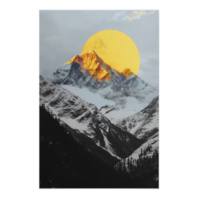 Póster cold mountains and gold moon (Anverso)