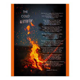 Póster "Cold Within Poem" por James P. Kinney