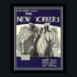Póster Cole Porter Art Deco "New Yorkers" Imprimir 16 x 2<br><div class="desc">Nostálgica portada musical de Art Déco con "The New Yorkers" de Cole Porter</div>