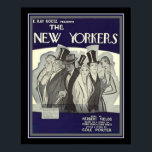 Póster Cole Porter Art Deco "New Yorkers" Imprimir 16 x 2<br><div class="desc">Nostálgica portada musical de Art Déco con "The New Yorkers" de Cole Porter</div>