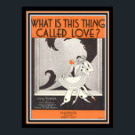 Póster Cole Porter Art Deco Sheet Music 12 x 16 Print<br><div class="desc">"What is this thing called love?" by Cole Porter- Art Deco Print Sheet Music</div>