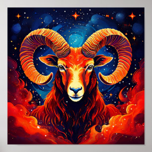 Póster Colección Aries Zodiac