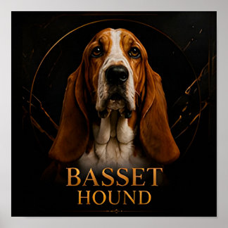 Póster Colección Clásica de Basset Hound