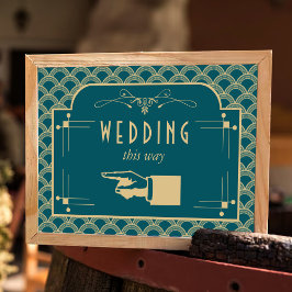 Póster Colección de Bodas Art Decó de los años 20