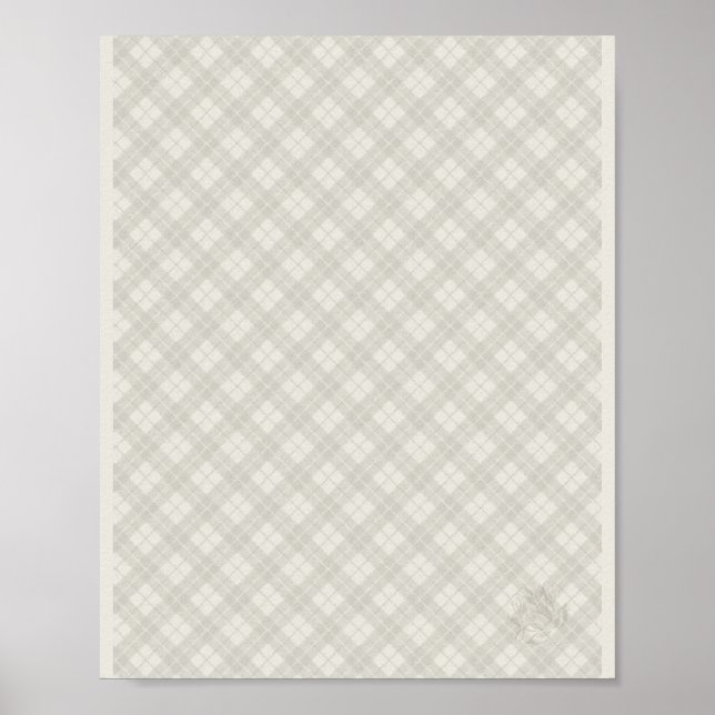 Póster Colección de encajes de Vichy antigua (Frente)