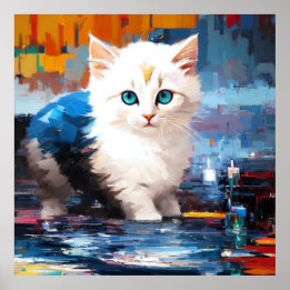 Póster Colección de gatos curados: