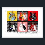 Póster Colección de guitarra eléctrica Mod Brit Pop Art<br><div class="desc">Mod Brit Pop Art Poster de colección de guitarra eléctrica</div>