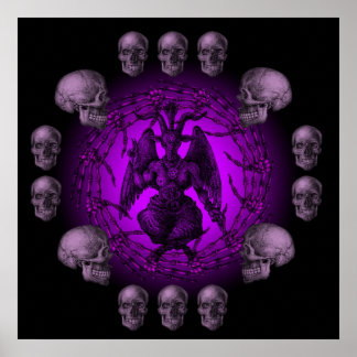 Póster Colección de huesos de Baphomet