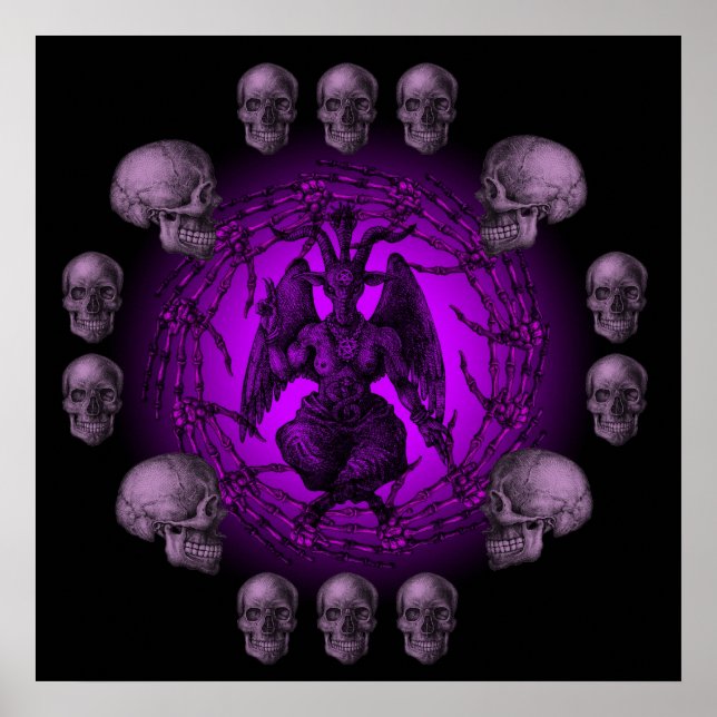 Póster Colección de huesos de Baphomet (Frente)