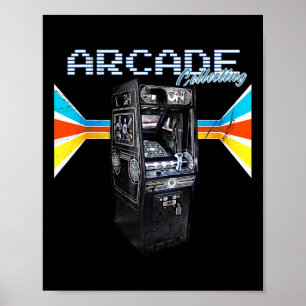 Póster Colección de juegos de arcade de máquina de cabina