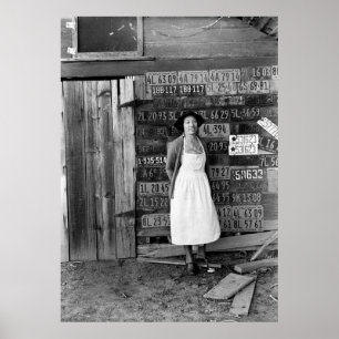 Póster colección de la placa de los años 30