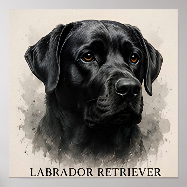 Póster Colección de Labrador Retriever para Amantes de Pe (Frente)