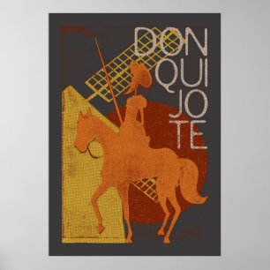 Póster Colección de libros Don Quijote