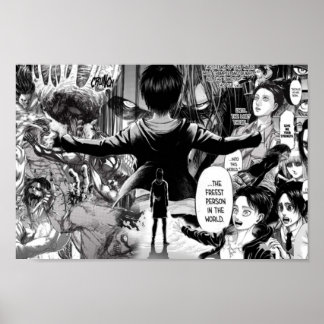 Póster Colección de manga Eren Jaeger
